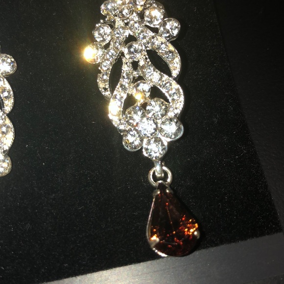 Prom/Pageant/Bridal Earrings - Picture 2 of 2